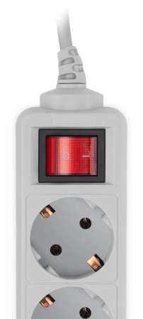 Сетевой фильтр PC Pet AP01006-3-G 3м (5 розеток) серый (пакет ПЭ)