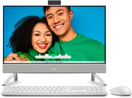 Моноблок Dell Inspiron 7730 27" Full HD i5 1334U (1.3) 16Gb SSD512Gb Iris Xe CR Windows 11 Pro GbitEth WiFi BT 90W клавиатура мышь Cam серебристый 1920x1080