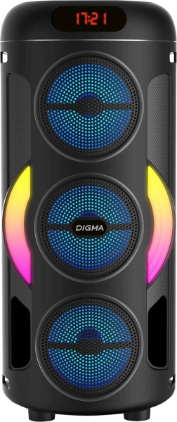 Минисистема Digma D-MC1721 черный 10Вт FM USB BT micro SD