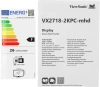 Монитор ViewSonic 27" VX2718-2KPC-MHD черный VA LED 16:9 HDMI M/M матовая 250cd 178гр/178гр 2560x1440 165Hz FreeSync Premium DP 2K 3.9кг
