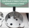 Сетевой фильтр Powercube SPG(5+1)-B-6 1.9м (6 розеток) серый (коробка)
