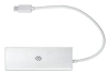 Разветвитель USB-C Digma HUB-4U3.0-UC-S 4порт. серебристый