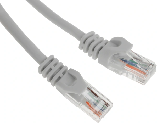 Патч-корд ITK PC01-C5EU-5M UTP RJ-45 вил.-вилка RJ-45 кат.5E 5м серый ПВХ (уп.:1шт)