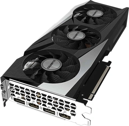 Видеокарта Gigabyte PCI-E 4.0 GV-N3060GAMING OC-12GD 2.0 LHR NVIDIA GeForce RTX 3060 12Gb 192bit GDDR6 1837/15000 HDMIx2 DPx2 HDCP Ret