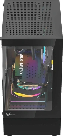 Корпус Formula Crystal Z1CM Plus FR черный без БП mATX 2x120mm 1xUSB3.0 audio bott PSU