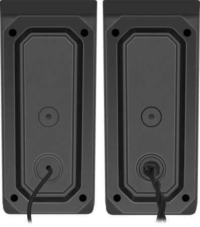 Колонки Defender Solar 2 2.0 черный 8Вт портативные