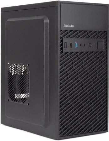 Корпус Digma DCC-MN303 черный без БП mATX 1x80mm 2x120mm 1xUSB2.0 1xUSB3.0 audio