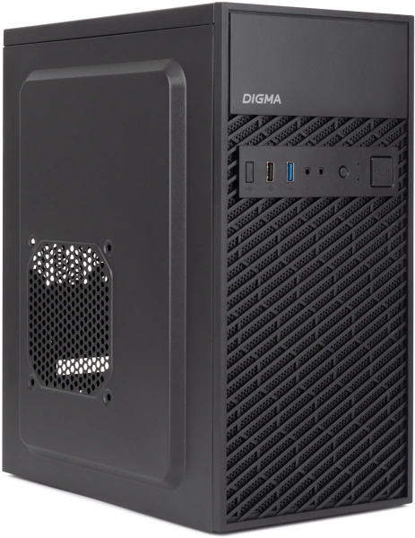 Корпус Digma DCC-MN303 черный без БП mATX 1x80mm 2x120mm 1xUSB2.0 1xUSB3.0 audio