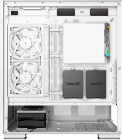 Корпус Montech Sky Two белый без БП ATX 3x140mm 2xUSB3.0 audio bott PSU