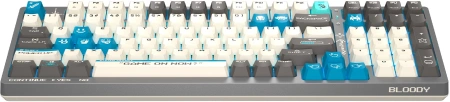 Клавиатура A4Tech Bloody S98 Pixels Blue механическая серый/бежевый USB for gamer LED (S98) кабель 1.8м