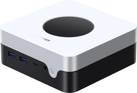 Неттоп Chuwi LarkBox X N150 (0.8) 16Gb SSD512Gb Graphics Windows 11 Pro 2.5xGbitEth+1xGbitEth WiFi BT черный/белый