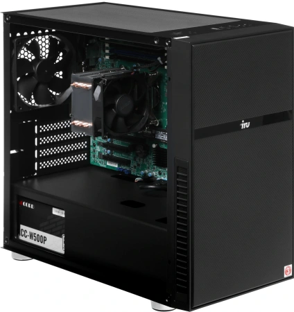 Сервер IRU Rock w9102e 1xE-2224G 1x16Gb 1x1Tb M.2 SSD C242 AST2500 2xGigEth 1x500W (2119889)