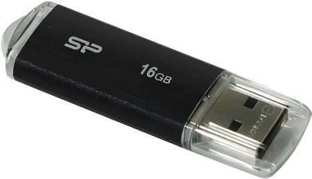 Флеш Диск Silicon Power 16Gb Ultima U02 SP016GBUF2U02V1K USB2.0 черный