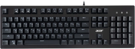 Клавиатура Acer OKW127 механическая черный USB Multimedia for gamer LED (ZL.KBDEE.00H) кабель 1.8м