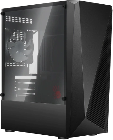 Корпус Bloody BD-CC102F черный без БП mATX 4x120mm 2xUSB2.0 1xUSB3.0 audio bott PSU