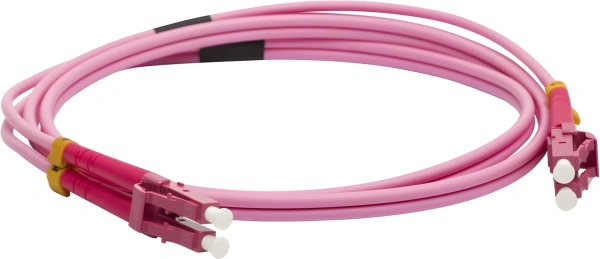 Патч-корд Lanmaster LAN-2LC-2LC/OM4-2.0 2x50/125 OM4 LC дуплекс-LC дуплекс 2м LSZH розовый