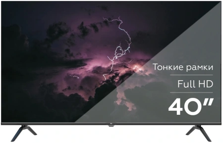 Телевизор LED BQ 40" 40F32B Frameless черный FULL HD 60Hz DVB-T DVB-T2 DVB-C USB (RUS)
