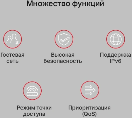 Роутер беспроводной Mercusys AC10 AC1200 10/100BASE-TX белый