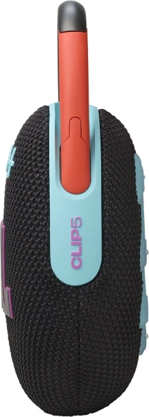 Колонка порт. JBL Clip 5 черный/оранжевый 7W Mono BT 10м 1400mAh