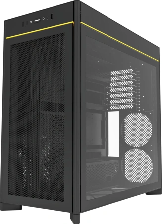 Корпус Montech HS01 черный без БП ATX 11x120mm 2x140mm 2xUSB3.0 audio