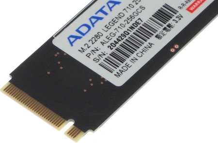 Накопитель SSD A-Data PCIe 3.0 x4 256GB ALEG-710-256GCS Legend 710 M.2 2280