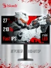 Монитор Bloody 27" MN1X черный IPS LED 1ms 16:9 HDMI M/M матовая HAS Piv 600cd 178гр/178гр 2560x1440 210Hz G-Sync FreeSync DP 2K 5.84кг