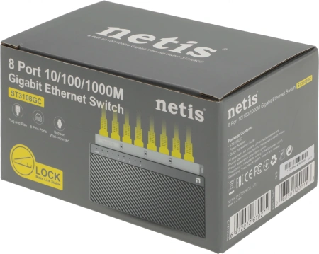 Коммутатор Netis ST3108GC (L2) 8x1Гбит/с неуправляемый