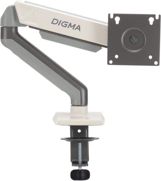 Кронштейн для мониторов ЖК Digma D-MM101 серый 17"-32" макс.9кг крепление к столешнице поворот и наклон