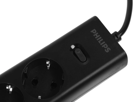 Сетевой фильтр Philips CHP2145BC/51 5м (4 розетки) черный (коробка)