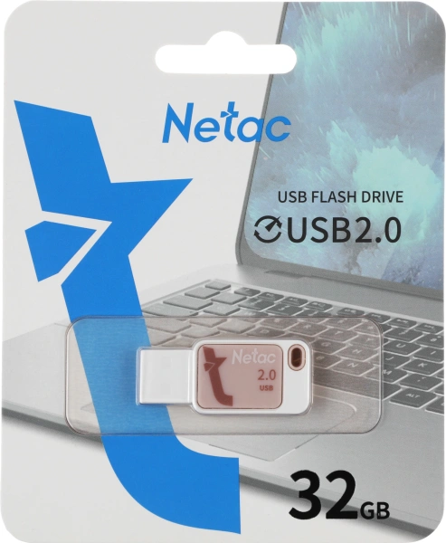 Флеш Диск Netac 32Gb UA31 NT03UA31N-032G-20PK USB2.0 розовый