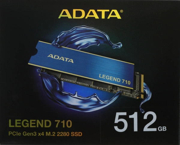 Накопитель SSD A-Data PCIe 3.0 x4 512GB ALEG-710-512GCS Legend 710 M.2 2280