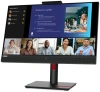 Монитор Lenovo 23.8" ThinkVision T24v-30 черный IPS LED 4ms 16:9 HDMI M/M Cam матовая HAS Piv 1000:1 250cd 178гр/178гр 1920x1080 75Hz VGA DP FHD USB 6кг