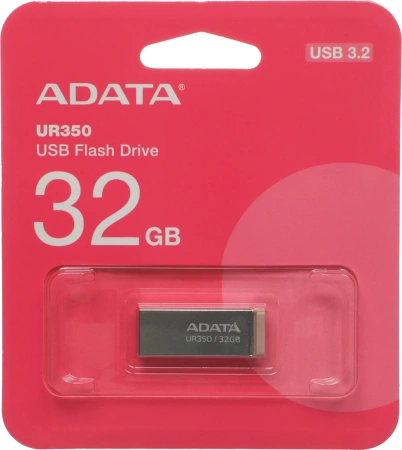 Флеш Диск A-Data 32GB UR350 UR350-32G-RSR/BG USB3.2 серебристый/коричневый