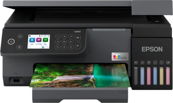 МФУ струйный Epson EcoTank L8100 (C11CK94402/C11CK94503) A4 WiFi черный