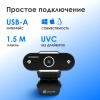 Камера Web Оклик OK-C012HD черный 1Mpix (1280x720) USB2.0 с микрофоном