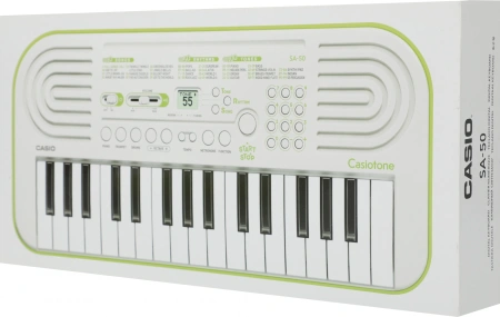 Синтезатор Casio SA-50 32клав. зеленый/белый
