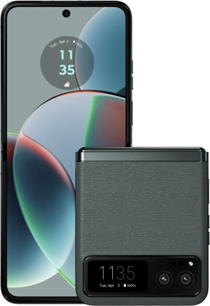 Смартфон Motorola XT2323-1 Razr 40 5G 256Gb 8Gb зеленый раскладной 3G 4G 1Sim 6.9" 1080x2640 Android 13 64Mpix 802.11 a/b/g/n/ac/ax NFC GPS GSM900/1800 GSM1900 Protect