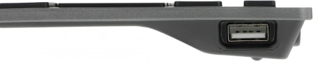 Клавиатура A4Tech FX60H серый USB slim LED (FX60H GREY/WHITE) кабель 1.5м