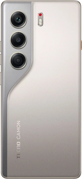 Смартфон Tecno Camon 40 128Gb 8Gb титан моноблок 3G 4G 2Sim 6.78" 1080x2436 Android 15 50Mpix 802.11 a/b/g/n/ac NFC GPS GSM900/1800 GSM1900 Protect FM microSD max1024Gb