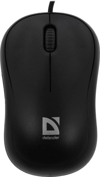 Мышь Defender Patch MS-759 черный оптическая 1000dpi USB для ноутбука 2but (52759)