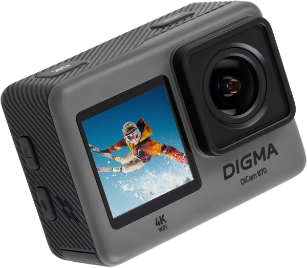 Экшн-камера Digma DiCam 870 серый