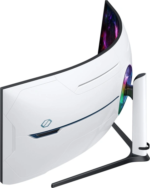 Монитор Samsung 57" Odyssey Neo G9 S57CG952NI черный VA LED 32:9 HDMI полуматовая HAS Piv 2500:1 420cd 178гр/178гр 7680x2160 240Hz FreeSync Premium Pro DP Dual UHD USB 19кг