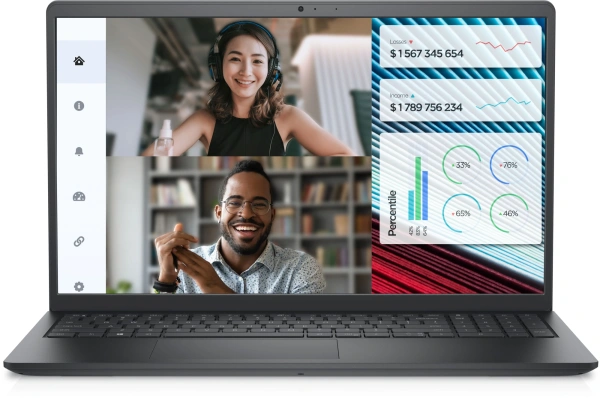 Ноутбук Dell Vostro 3520 Core i5 1235U 16Gb SSD512Gb Intel Iris Xe graphics 15.6" WVA FHD (1920x1080) Windows 11 Pro black WiFi BT Cam (3520-5652)