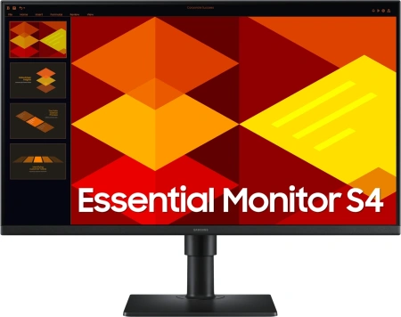 Монитор Samsung 27" Essential S4 S27D400GAUXEN черный IPS LED 5ms 16:9 HDMI матовая HAS Piv 250cd 178гр/178гр 1920x1080 100Hz DP FHD USB 4кг
