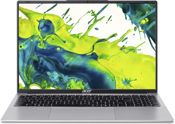 Ноутбук Acer Aspire Lite AL16-54P-566Z Core 5 120U 16Gb SSD512Gb Intel Graphics 16" IPS WUXGA (1920x1200) без ОС silver WiFi BT Cam 5100mAh (NX.D76CD.005)