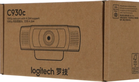 Камера Web Logitech HD Webcam C930c черный 3Mpix (1920x1080) USB2.0 с микрофоном (960-001260)