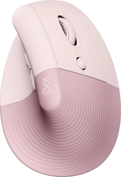 Мышь Logitech Lift розовый оптическая 4000dpi silent беспров. BT/Radio USB для ноутбука 5but (910-006487)