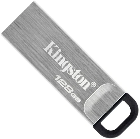 Флеш Диск Kingston 128GB DataTraveler Kyson DTKN/128GB USB3.2 серебристый/черный