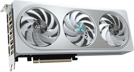 Видеокарта Gigabyte PCI-E 5.0 GV-N506TAERO OC-8GD 1.0 NVIDIA GeForce RTX 5060TI 8Gb 128bit GDDR7 2572/28000 HDMIx1 DPx3 HDCP Ret