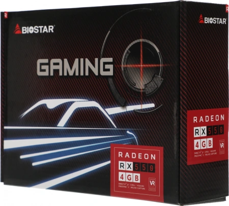 Видеокарта Biostar PCI-E 3.0 RX550-4GB AMD Radeon RX 550 4Gb 128bit GDDR5 1100/6000 DVIx1 HDMIx1 DPx1 HDCP Ret